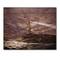 Designart - Lighthouse Shining Light During Stormy Night I - Nautical & Coastal Print on Natural Pine Wood